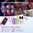 thumbnail image 7 of Karaoke Machine Wireless Microphone Toy, Karaoke Toys for Kids & Adults with 2 Microphones, Karaoke Player, Voice Changing Effects & LED Lights Boys Girls Birthday Party Christmas Toys Gifts Blue, 7 of 7