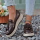 thumbnail image 4 of Xucatan Women's Genuine Leather Moccasins, Comfortable Casual Driving Loafers with Cushioned Insole, Lightweight Slip-On Shoes for Women Gift, 4 of 8