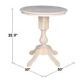 thumbnail image 5 of 30" Round Top Pedestal Counter Height Table - Unfinished, 5 of 5
