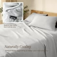 thumbnail image 6 of Bare Home Linen Sheet Set - Deep Pocket - Breathable - 3-Pieces - Twin, Glacier Gray, 6 of 10