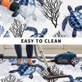 thumbnail image 5 of Coastal Sea Turtles Outdoor Rug for Patio/Deck/Porch, Non-Slip Large Area Rug 3 x 5 Ft, Blue Summer Coral Ocean Beach Indoor Outdoor Rugs Washable Area Rugs, Reversible Camping Rug Carpet Runner, 5 of 8