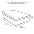 thumbnail image 4 of Colchón Individual + 1 Juego de Sábanas Restonic Spring Air Native, 4 of 9
