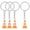 Orange, variant on 4pcs Mini Traffic Cone Keychains Cute Road Block Pendants Key Rings For Handbags Backpack Accessories Key Decoration Pendants