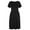 Black, variant on Women's Summer Dress Casual Short Sleeve Dress with Pockets