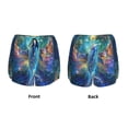 thumbnail image 5 of Lsque Colorful Winged Dolphin Printed Women's Running Shorts with Liner Pockets,Elastic Quick Dry Workout Athletic Gym Yoga Shorts,Womens High Waist Shorts-, 5 of 9