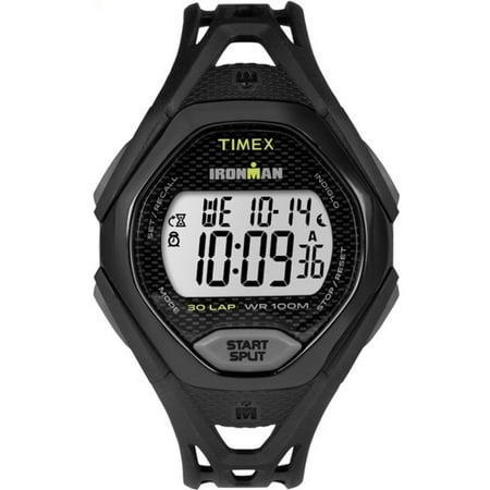Timex Men's Ironman Sleek 30 Black Watch, Resin Strap