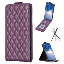 Flip Wallet Case for Samsung Galaxy S25, PU Leather Magnetic Snap Folio Cover with Card Holder, Kickstand Function - TPU Shockproof Durable Protective Phone Case for Samsung Galaxy S25, Darkpurple