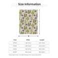 thumbnail image 4 of Throw Blanket for Couch Sofa and Bed, Cartoon Green Cute Snake Skull Super Soft Plush Throw Blanket, Fuzzy Cuteness Comfy Warm Washable Flannel Blanket & Throws for All Season 60"x50", 4 of 5