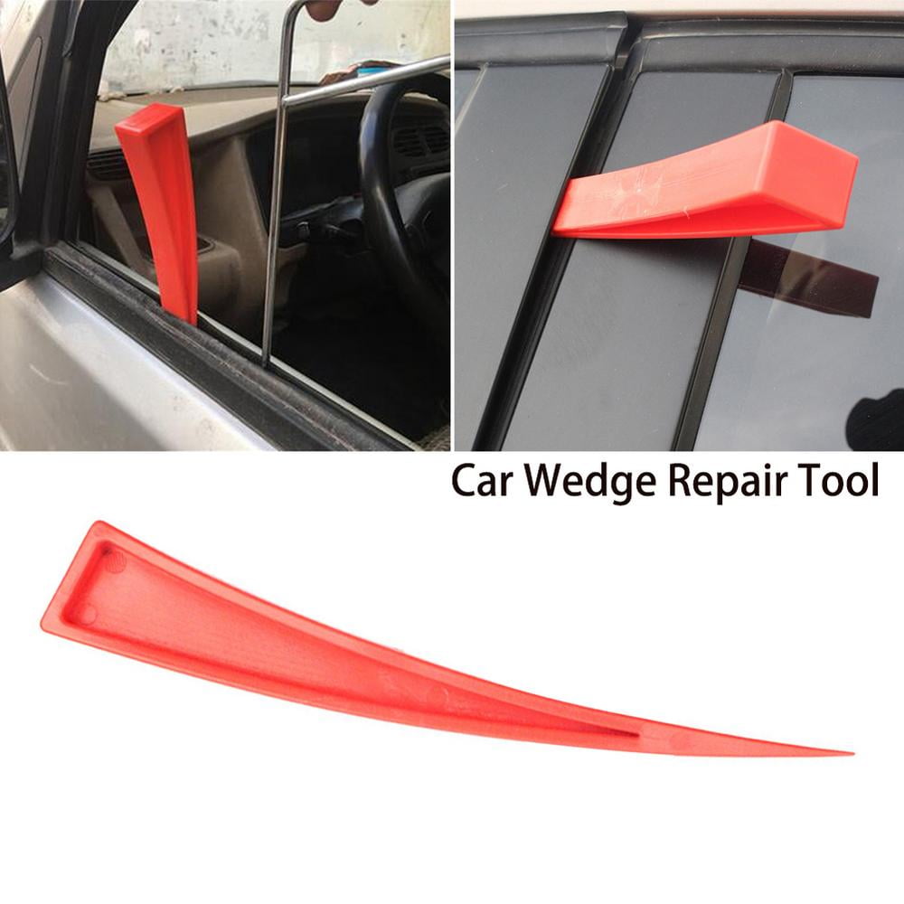 US Shipment LUHUN Window Curved Wedge Paint Less Dent Repair Tools Plastic Car Door Wedge Tool Dent Removal Tool for Repairing Auto Car Body and DIY Hand Auto Repair Home Use Set 