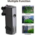 thumbnail image 3 of Aquarium Internal Filter Submersible Power Filter with Multiple Function Aeration System with Sponge Filter for Fish Tanks Gallon GPH W, 3 of 7