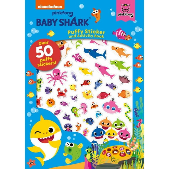 Baby Shark: Puffy Sticker and Activity Book (Paperback)
