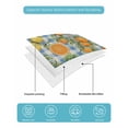 thumbnail image 4 of Full Size Quilt Bedding Set, Orange Lemons Reversible Summer Quilt 3 Pieces, Summer Botanical Checkered Farmhouse Lightweight Bedspreads Coverlets with 2 Pillow Shams for All Seasons, 4 of 5