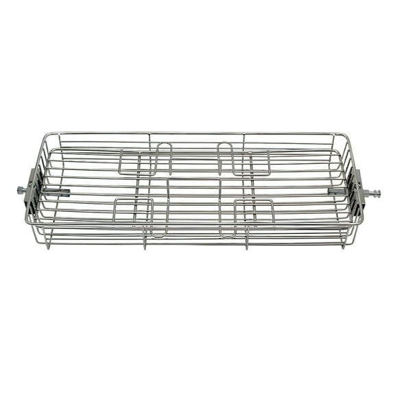 ACDANC Stainless Steel Grilling Basket Portable Air Frying Grill Per BBQ Rotary Oven Cage Rack Perfect for Fish,Meat,Chicken,Vegetables,Steak and Small for 25-30L Oven