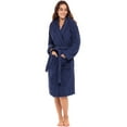 thumbnail image 2 of Notus Hooded Bathrobe for Women Soft Spa Nightgowns 100% Cotton Terry robes for men - Towel Bathrobe Unisex Terry Cloth Bathrobe, Soft Shower Spa Robe Navy XL, 2 of 6