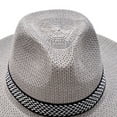 thumbnail image 2 of Straw Hats for Men Summer Sun Protection Panama Hat Beach Sunscreen Wide Brim Fedora Hat Sun Hats, 2 of 3