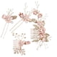 thumbnail image 2 of Minnieouse Conjunto de 4 piezas de peinetas de flores para boda, tocado elegante para mujer, hermoso tocado de novia, accesorio de joyería de moda Accesorio para el cabello Rosado Minnieouse AP012181-02, 2 of 6