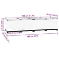 thumbnail image 4 of vidaXL Raised Bed 160x40x38 cm Polypropylene, 4 of 5