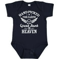 thumbnail image 3 of Inktastic Handpicked for Earth by My Great Aunt in Heaven Boys or Girls Baby Bodysuit, 3 of 5