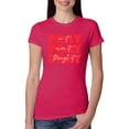 thumbnail image 1 of Wild Bobby, Pray On It Pray Over It Pray Through It Inspirational/Christian Women Slim Fit Junior Tee, Raspberry, Small, 1 of 6