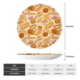 thumbnail image 2 of Easygdp Various Bread Bone China Decorative Plate Ceramic Dinner Plates Art Crafts with Display Stand-6in, 2 of 6