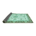 thumbnail image 2 of Ahgly Company Indoor Rectangle Oriental Turquoise Blue Traditional Area Rugs, 7' x 9', 2 of 4