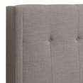 thumbnail image 2 of Benjara BM274102 Adams Headboard - Adjustable Metal Legs, Tufted Linen, Gray - King Size, 2 of 2
