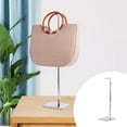 thumbnail image 4 of relayinert Stainless Steel Handbag Display Rack Adjustable Single Bright Silver, 4 of 9