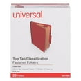 thumbnail image 2 of Universal UNV10408 2 Dividers 6 Fasteners Heavy-Duty Pressboard Cover Letter Size Six-Section Classification Folders - Brick Red (20/Box), 2 of 7