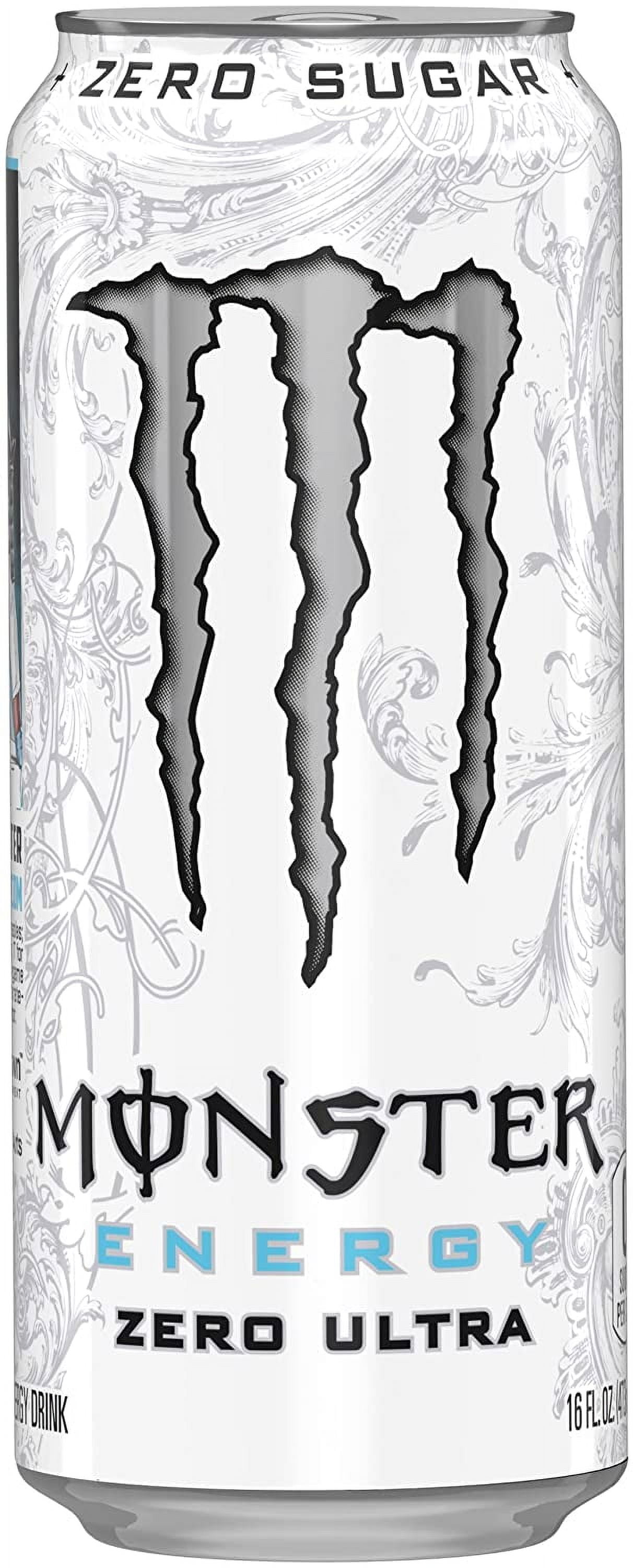 Monster Energy, Ultra Variety Pack - Ultra Ruby Red, Zero Ultra, Ultra Fiesta, Ultra Vice Guava, Ultra Strawberry Dreams, Ultra Peachy Keen 16 fl oz, 12 Pack