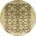 thumbnail image 1 of Ahgly Company Indoor Round Abstract Light Brown Oriental Area Rugs, 4' Round, 1 of 6