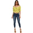 thumbnail image 5 of Crop top campesino, modelo 0614 (Verde) verde M Roman Fashion Crop top 0614, 5 of 5