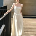thumbnail image 6 of Sexlip Womens Satin Slip Midi Dress Open Back Design Silky Fabric Relaxed Silhouette for Stylish Gatherings White S, 6 of 6