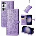 thumbnail image 2 of Funda Cartera FOXDOCK para Samsung Galaxy S23FE , Flip PU con Relieve de Gatos y Perros, Tarjetero y Soporte, 2 of 6