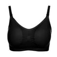 thumbnail image 2 of Xmarks Nursing Bras Maternity Bra for Breastfeeding Pregnancy Wireless Bralette Black 44/100ABCD,46/105ABCD, 2 of 8