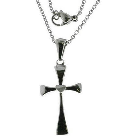 Connections from Hallmark Stainless-Steel Cross Pendant, 18-20