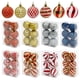 thumbnail image 1 of Adornos navideños indestructibles - Juego de 6 bolas de plástico de 60 mm, colgantes brillantes de árbol y corona para decoración navideña, 1 of 2