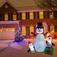 thumbnail image 3 of Muñeco de Nieve Inflable de Navidad de 18 M Decoración para Exteriores Decoración de Patio Familiar con Muñecos de Nieve Muñeco de Nieve Grande y Pingüinos con ANGGREK  Otros, 3 of 8