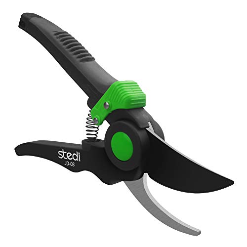 Pruning Diameter 15mm Max Stainless Steel Heavy Duty Rose Cutters Gardening Pruning Shears Plant Clippers stedi 8-Inch Professional Bypass-Pruners Classic Hand Pruners for Fresh Branches
