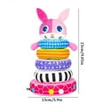 thumbnail image 2 of XFGOU full doll Toys and Hobbies Stacking & Nesting Circle Toy Soft Building Rings Stacker & Teethers Play With Early Educational Learning Stacking Tower Best Gift For 6+ Months Boys&Girls Plush toy, 2 of 8