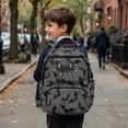 thumbnail image 6 of Jeiento Bat Web Black Bow Kids Backpack 17 Inch Halloween School Backpack for Girls for Grades 3-6 Ages 9-12, Breathable Elementary School Bag with Padded Tablet Sleeve & Multi-Pockets, 6 of 8