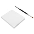 thumbnail image 4 of Paleta de mezcla desechable L, papel impermeable, cepillo de doble punta, pluma de pintura para dibujo de uñas, 4 of 5
