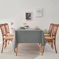 thumbnail image 3 of Romanstile 4 Pack Rectangle Tablecloth - Washable Table Cloth Resistance Microfiber Tablecloth Decorative Table Cover for Dining,Party,Outdoor,Tablecloths 60x84inch,Light Grey, 3 of 9