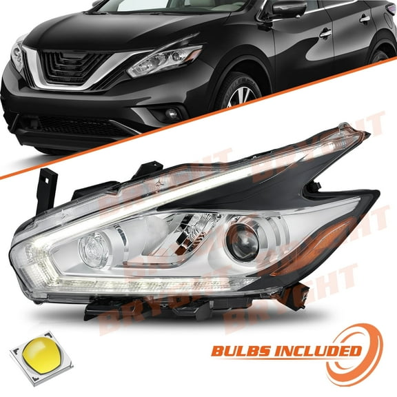 Bryght For 2015-2018 Nissan Murano Full LED Left Driver Headlight Assembly Headlamp