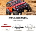 thumbnail image 3 of Wweixi RCGOFOLLOW Alliage d'Aluminium Durable Biellette de Direction Plus Solide pour 1/24 Rc Biellette de Direction SCX24 Argent, 3 of 6