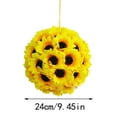 thumbnail image 2 of piaybook Artificial Flowers Artificial Sunflower Hangs Sunflower Ball Wedding Party Home Decoration Faux Sunflower Hangs Fake Silk Flower Bouquet Decor Wedding Decoration Table Centerpieces, 2 of 2