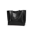 thumbnail image 1 of Dreubea Bolso de hombro de piel sintética suave para mujer, bolso de mano con borlas de gran capacidad, 1 of 5