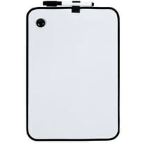 JAM Paper 8 x 12 Magnetic Dry Erase Foam Whiteboards, Black Border, 1 per Pack