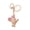 Golden, variant on Keychain Pendant Sparkling Rhinestones Mouse Shape Charm Key Chain Strong Lobster Clasp Multi-Functional Key Holder