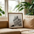 thumbnail image 3 of Bedford Architectural 03 B&W - Bedford Virginia Photography Architecture Black and White City Vintage Art Deco Street Photography Unframed Wall Art Print 18 x 18 inches, 3 of 9