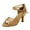 Khaki, variant on Htigea Women Ballroom Dance Shoes for Social Performance Professional Latin Practice Dancing Sandals 2.5" Heel